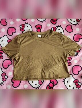 Olive Crop Top